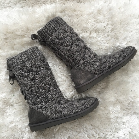 grey uggs with laces